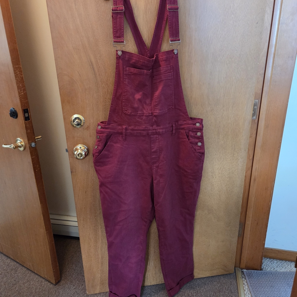 Judy Blue Women's Deep Red Overalls
